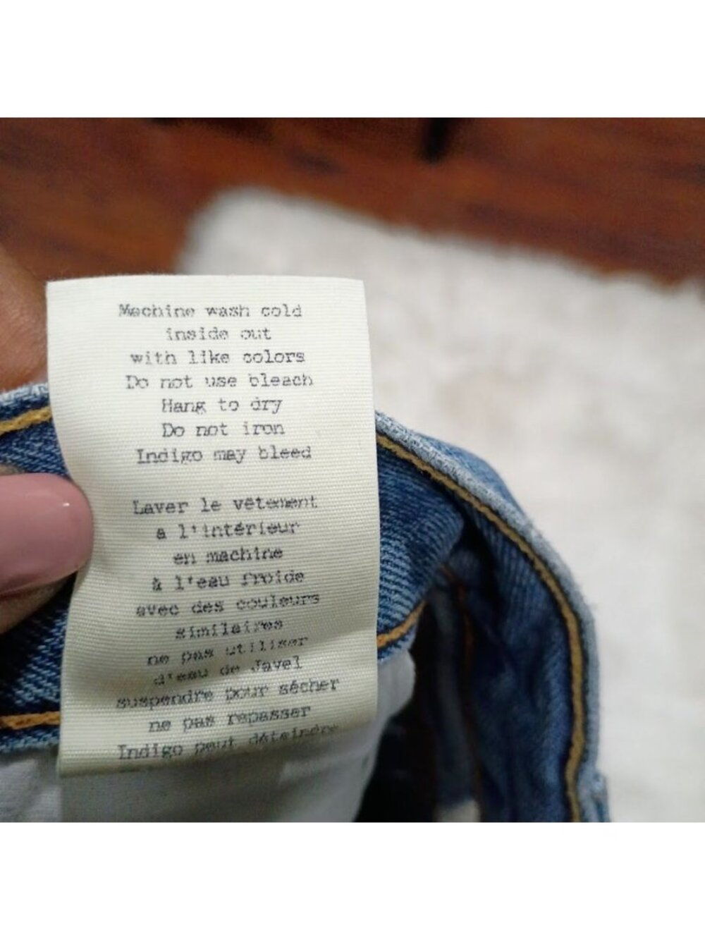 Rag & Bone Womens Distressed Denim High-Waisted Cutoff Shorts Blue Size 26 100% - Picture 12 of 12